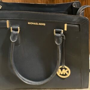 Large navy blue Michael Kors purse